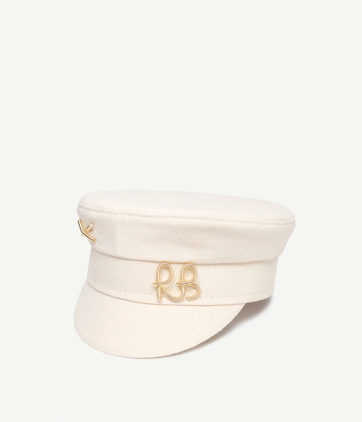 BAKER BOY CAP WITH GOLD LOGO